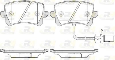 Set di 4 pastiglie freno ROADHOUSE 21342.01