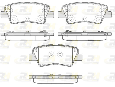 Set di 4 pastiglie freno ROADHOUSE 21362.85