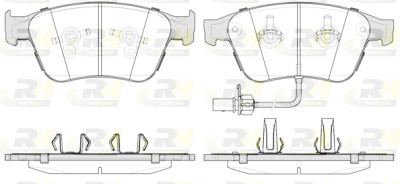 Set di 4 pastiglie freno ROADHOUSE 21371.12