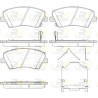 Set di 4 pastiglie freno ROADHOUSE 21412.04