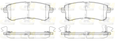 Set di 4 pastiglie freno ROADHOUSE 21447.02