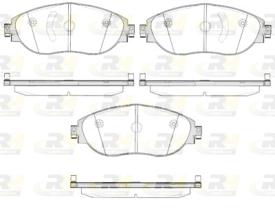 Set di 4 pastiglie freno ROADHOUSE 21470.00