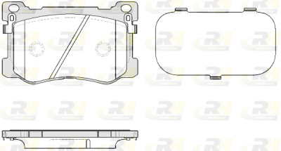 Set di 4 pastiglie freno ROADHOUSE 21475.12