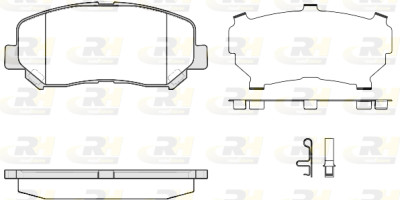 Set di 4 pastiglie freno ROADHOUSE 21513.24