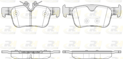 Set di 4 pastiglie freno ROADHOUSE 21551.10