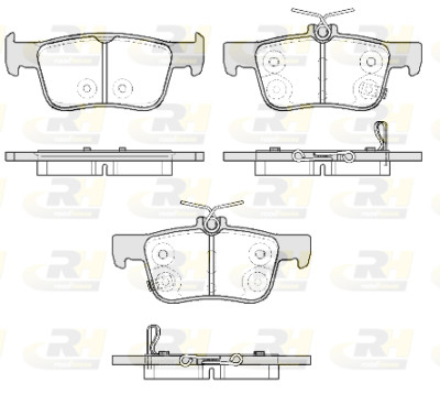 Set di 4 pastiglie freno ROADHOUSE 21551.20