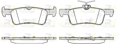 Set di 4 pastiglie freno ROADHOUSE 21563.20