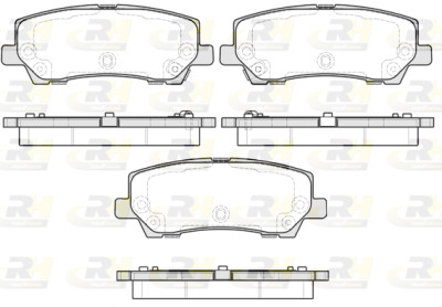 Set di 4 pastiglie freno ROADHOUSE 21621.15
