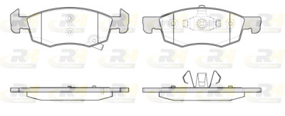Set di 4 pastiglie freno ROADHOUSE 21634.02
