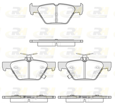 Set di 4 pastiglie freno ROADHOUSE 21638.02