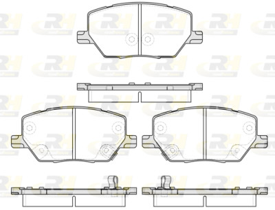 Set di 4 pastiglie freno ROADHOUSE 21640.02
