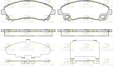 Set di 4 pastiglie freno ROADHOUSE 21645.00