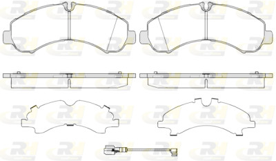 Set di 4 pastiglie freno ROADHOUSE 21646.01