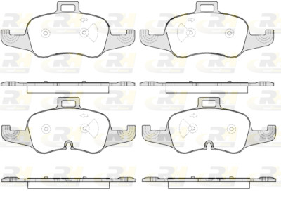 Set di 4 pastiglie freno ROADHOUSE 21653.00