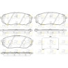 Set di 4 pastiglie freno ROADHOUSE 21661.02