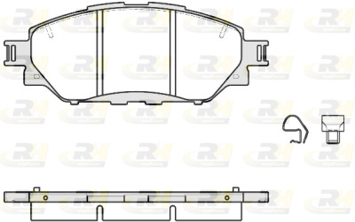 Set di 4 pastiglie freno ROADHOUSE 21671.04