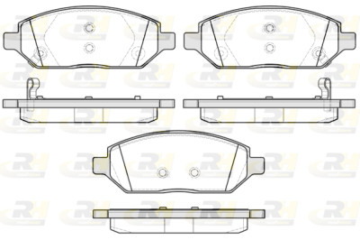 Set di 4 pastiglie freno ROADHOUSE 21674.02