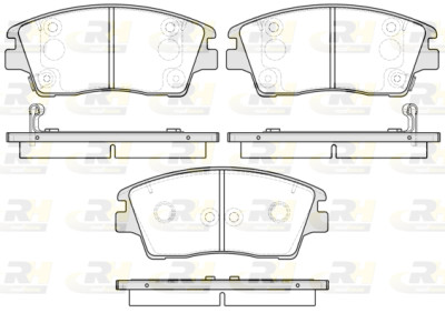 Set di 4 pastiglie freno ROADHOUSE 21676.02