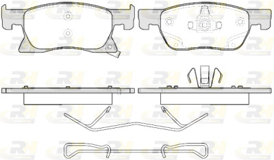 Set di 4 pastiglie freno ROADHOUSE 21681.02
