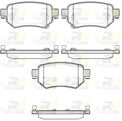 Set di 4 pastiglie freno ROADHOUSE 21682.02