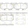 Set di 4 pastiglie freno ROADHOUSE 21685.02