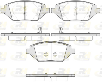 Set di 4 pastiglie freno ROADHOUSE 21686.02