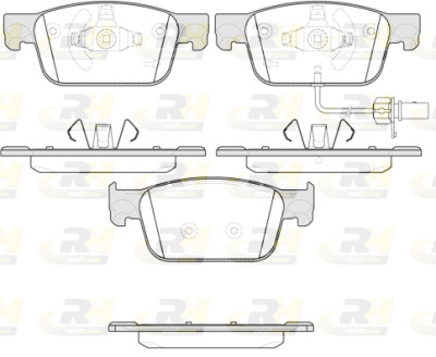 Set di 4 pastiglie freno ROADHOUSE 21692.01