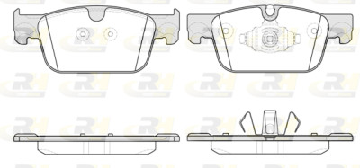 Set di 4 pastiglie freno ROADHOUSE 21692.10