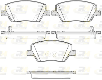 Set di 4 pastiglie freno ROADHOUSE 21695.02