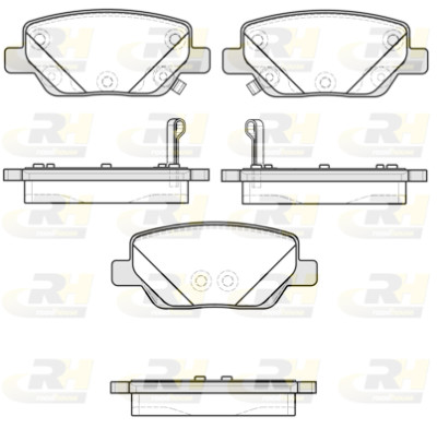 Set di 4 pastiglie freno ROADHOUSE 21700.02