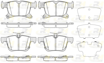 Set di 4 pastiglie freno ROADHOUSE 21701.02