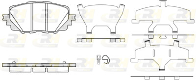 Set di 4 pastiglie freno ROADHOUSE 21708.00