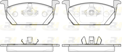 Set di 4 pastiglie freno ROADHOUSE 21710.00