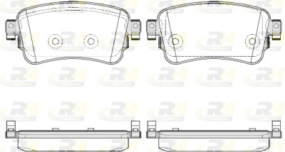 Set di 4 pastiglie freno ROADHOUSE 21720.00
