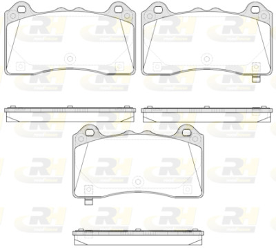 Set di 4 pastiglie freno ROADHOUSE 21736.02