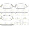 Set di 4 pastiglie freno ROADHOUSE 21783.02