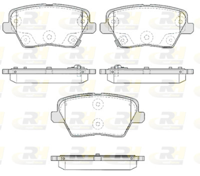 Set di 4 pastiglie freno ROADHOUSE 21784.02