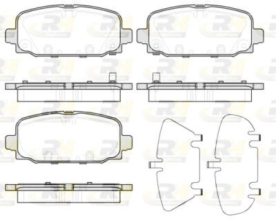 Set di 4 pastiglie freno ROADHOUSE 21796.02