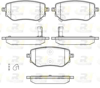 Set di 4 pastiglie freno ROADHOUSE 21802.02