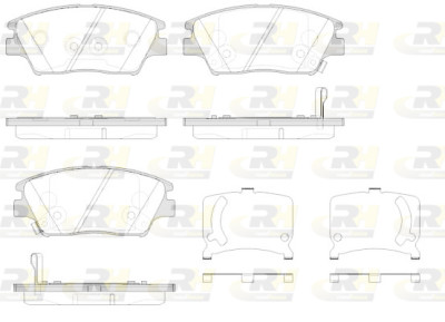 Set di 4 pastiglie freno ROADHOUSE 21824.02