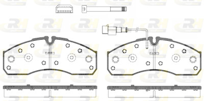 Set di 4 pastiglie freno ROADHOUSE 2651.42