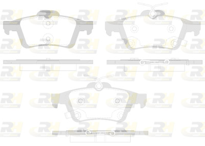 Set di 4 pastiglie freno ROADHOUSE 2842.12