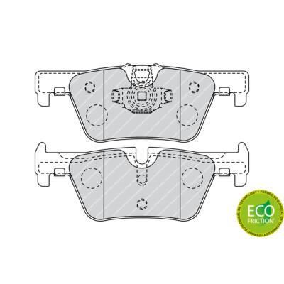 Set di 4 pastiglie freno FERODO FDB4670