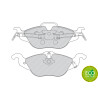 Set pastiglie freno PREMIER