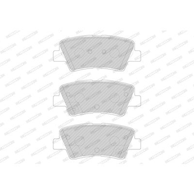 Set di 4 pastiglie freno FERODO FDB4833