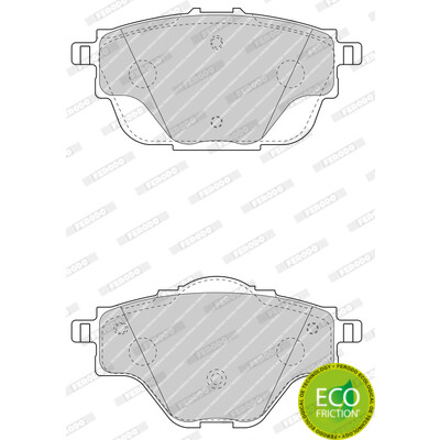 Set di 4 pastiglie freno FERODO FDB4766