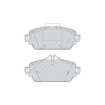 Set di 4 pastiglie freno FERODO FDB4870