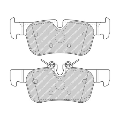 Set di 4 pastiglie freno FERODO FDB4954