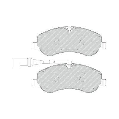 Set di 4 pastiglie freno FERODO FVR4909