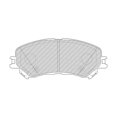 Set di 4 pastiglie freno FERODO FDB4869